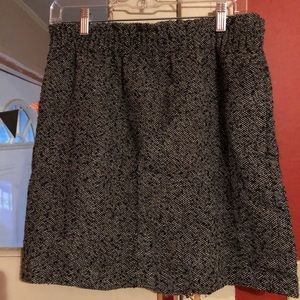 JCrew elastic waist a line wool skirt- 8
